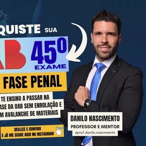 Imagem de capa para o Curso online Conquiste sua OAB 2ª Fase Penal/Processo Penal 45º Exame