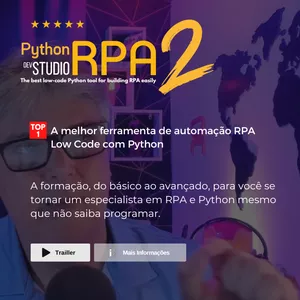 Imagem de capa para o Curso online Python RPA Dev Studio 2 na Prática