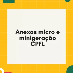 Imagem de capa para o Ebook Anexos micro e minigeração CPFL