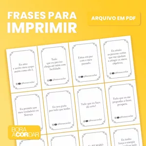 Imagem de capa para o Ebook Frases com Intenção - PDF para imprimir e&nbsp;declarar