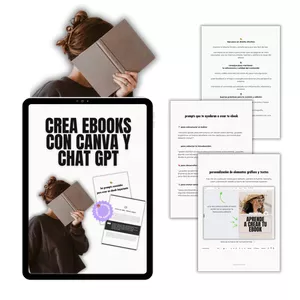 Imagen de portada para Ebook crea ebooks con canva y chat gpt
