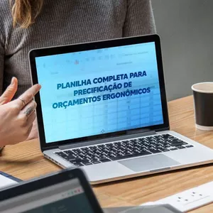 Imagem de capa para o Ebook Planilha Completa para Precificação de Orçamentos Ergonômicos