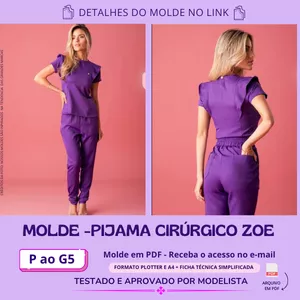 Imagem de capa para o Curso online MOLDE PIJAMA CIRURGICO ZOE
