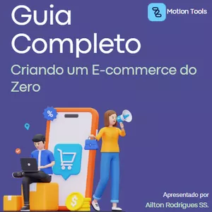 Imagem de capa para o Ebook Guia Completo: Criando um E-commerce do Zero