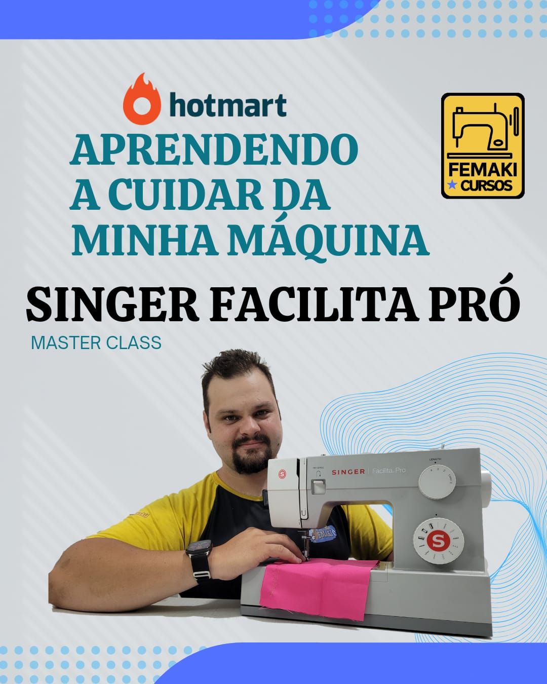 Imagem do curso MANUTENÇÃO DE MAQUINA DE COSTURA - SINGER FACILITA PRÓ (DEFEITOS E SOLUÇOES)