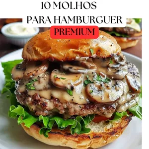 Imagem de capa para o Ebook HAMBURGUER - MOLHOS PREMIUM