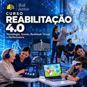 Imagem do curso REABILITAÇÃO 4.0: TECNOLOGIA, GAMES E REALIDADE VIRTUAL NA PRÁTICA CLÍNICA