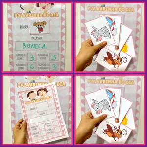 Imagem de capa para o Ebook Cartaz Palavrinha do Dia