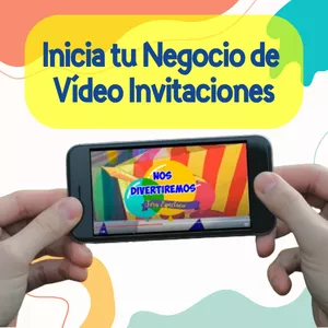 Imagen de portada para Curso online Curso Inicia tu negocio de Vídeo Invitaciones Infantiles desde CERO