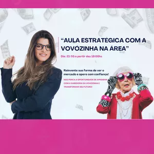 Imagem de capa para o Evento online Aula Estratégica com a Vovózinha na área