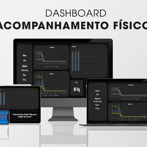 Imagem de capa para o Curso online Dashboard De Acompanhamento Físico - Academia