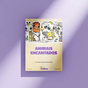 Imagem de capa para o Ebook Animais Encantados Para Colorir