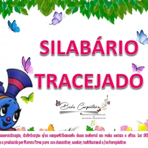 Imagem de capa para o Ebook SILABÁRIO TRACEJADO - SÍLABAS  SIMPLES - ARQUIVO DIGITAL (PDF)