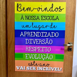 Imagem de capa para o Ebook Cartaz de Boas Vindas - colorido