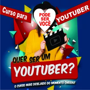 Imagem de capa para o Curso online COMO CRIAR CANAL YOUTUBE DE SUCESSO