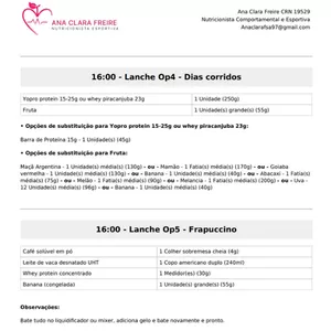 Imagem de capa para o Ebook Plano Alimentar 2200kcal + 2400kcal + Orientações