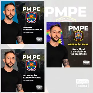 Imagem do curso Combo Operação Final (Exercícios) + Teoria: Direito Constitucional e Leis Penais | Polícia Militar Pernambuco (PMPE)