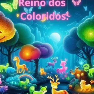 Imagem de capa para o Ebook aventuras no reino colorido