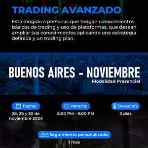 Imagen de portada para Curso online Trading Avanzado - clases presenciales  