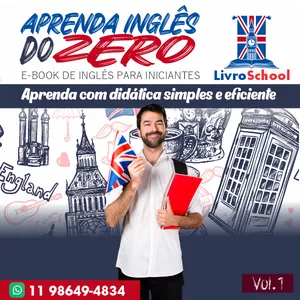 Imagem de capa para o Ebook Aprenda Inglês britânico do Zero!