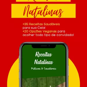 Imagem de capa para o Ebook Receitas Natalinas Práticas e Saudáveis
