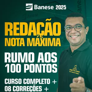 Imagem de capa para o Curso online BANESE 2025: REDAÇÃO DIRETO AO PONTO