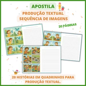 Imagem de capa para o Curso online Apostila Produção Textual - Sequência de Imagens