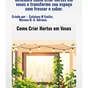 Imagem de capa para o Ebook Horta em casa