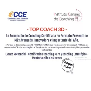 Imagen de portada para Evento online TOP COACH 3D (Sin Presencial)