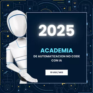 Imagen de portada para Curso online Academia de Automatización No Code con IA