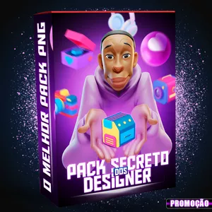 Imagem de capa para o Ebook Pack de PNG secreto dos Desingers (O melhor e mais completo)