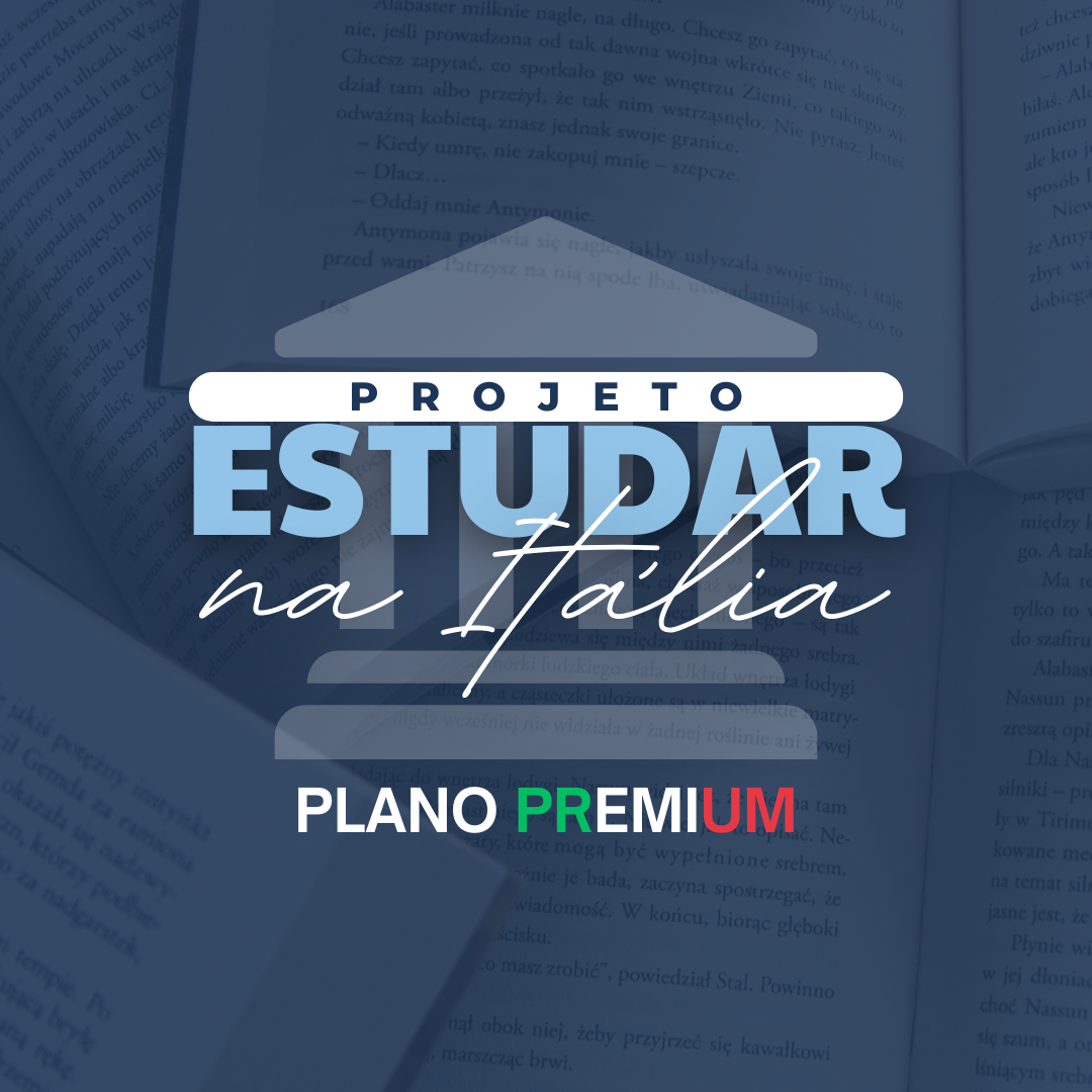  ESTUDAR NA ITÁLIA - Plano Premium Curso diário - DIcas