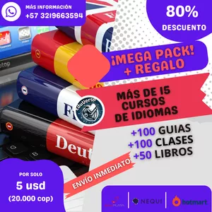 Imagen de portada para Ebook MEGA PACK CURSOS DE IDIOMAS