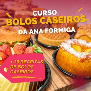 Imagem do curso Bolos Caseiros da Ana Formiga