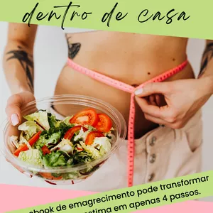 Imagem de capa para o Ebook 4 MANEIRAS DE EMAGRECER DENTRO DE CASA