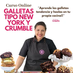 Imagen de portada para Curso online CURSO GALLETAS TIPO NEW  YORK Y CRUMBLE