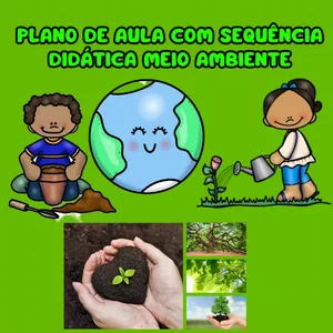 Imagem de capa para o Ebook Plano de aula com sequência didática- MEIO AMBIENTE