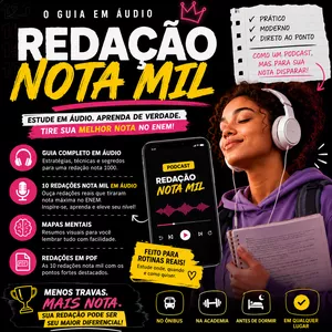 Imagem do curso Redação Nota Mil em Áudio