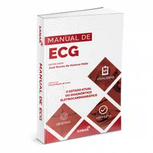 Imagem de capa para o Ebook Livro Manual de ECG Eletrocardiograma SANAR medicina
