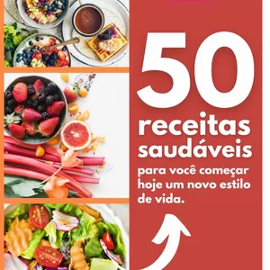 Imagem de capa para o Ebook Receitas TOP50 de Emagrecimento