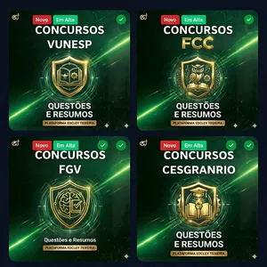 COMBO CONCURSOS PÚBLICOS IA (Vunesp, FCC, FGV, Cesgranrio, Cebraspe)