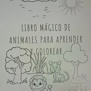 Imagen de portada para Ebook 🐾✨ Libro Mágico de Animales para Aprender y Colorear ✨🐾