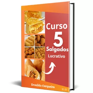 Imagem de capa para o Ebook 5 SALGADOS LUCRATIVOS 