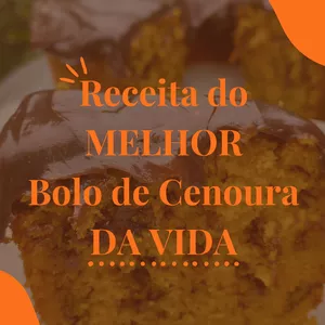 Imagem de capa para o Ebook 🍰 O MELHOR BOLO DE CENOURA DA VIDA – Receita Exclusiva 🍫