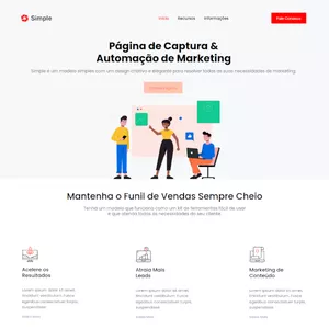 Imagem de capa para o Curso online Simple - Modelo de landing page para Mautic