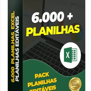 Imagem de capa para o Curso online Pack Planilhas 6K - Planilhas editáveis de várias categorias para você ser mais produtivo!