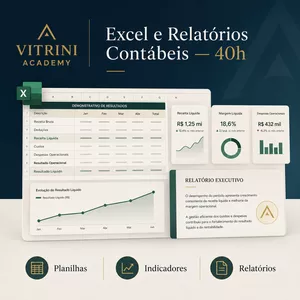 Imagem do curso Excel, Planilhas e Relatórios Gerenciais para Controles Contábeis — 40h