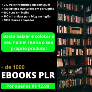 Imagem de capa para o Curso online PACOTE PREMIUM EBOOKS PLR