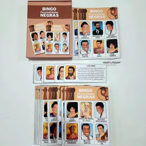 Imagem de capa para o Ebook Fichas e Bingo - Personalidades Negras Brasileiras 