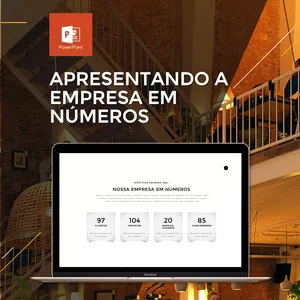 Imagem de capa para o Curso online PowerPoint Executivo - Aula 06 | Apresentando a Empresa em Números